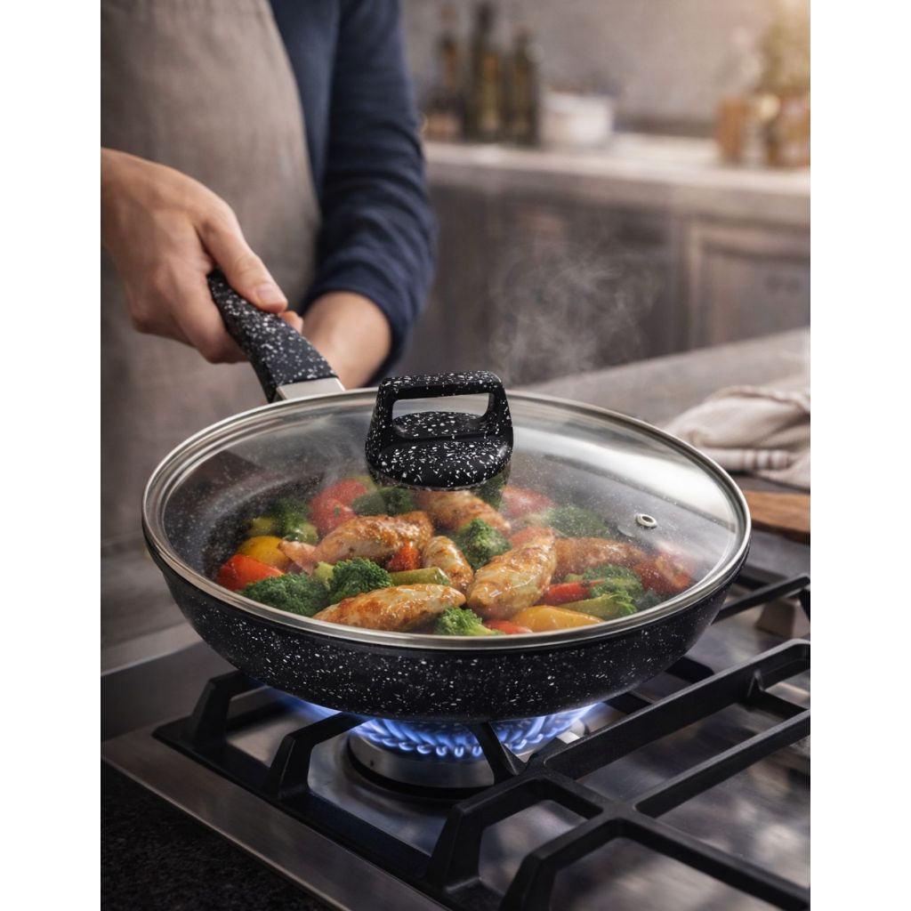 Panela Frigideira Antiaderente De Cerâmica 28cm