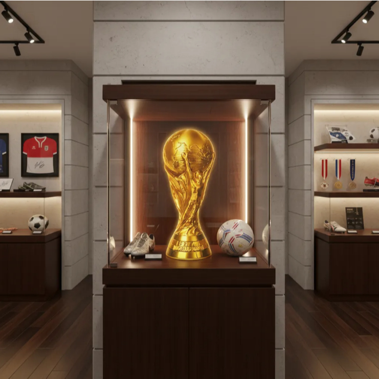 Troféu Copa Do Mundo Réplica Realista Decoração Futebol Taça