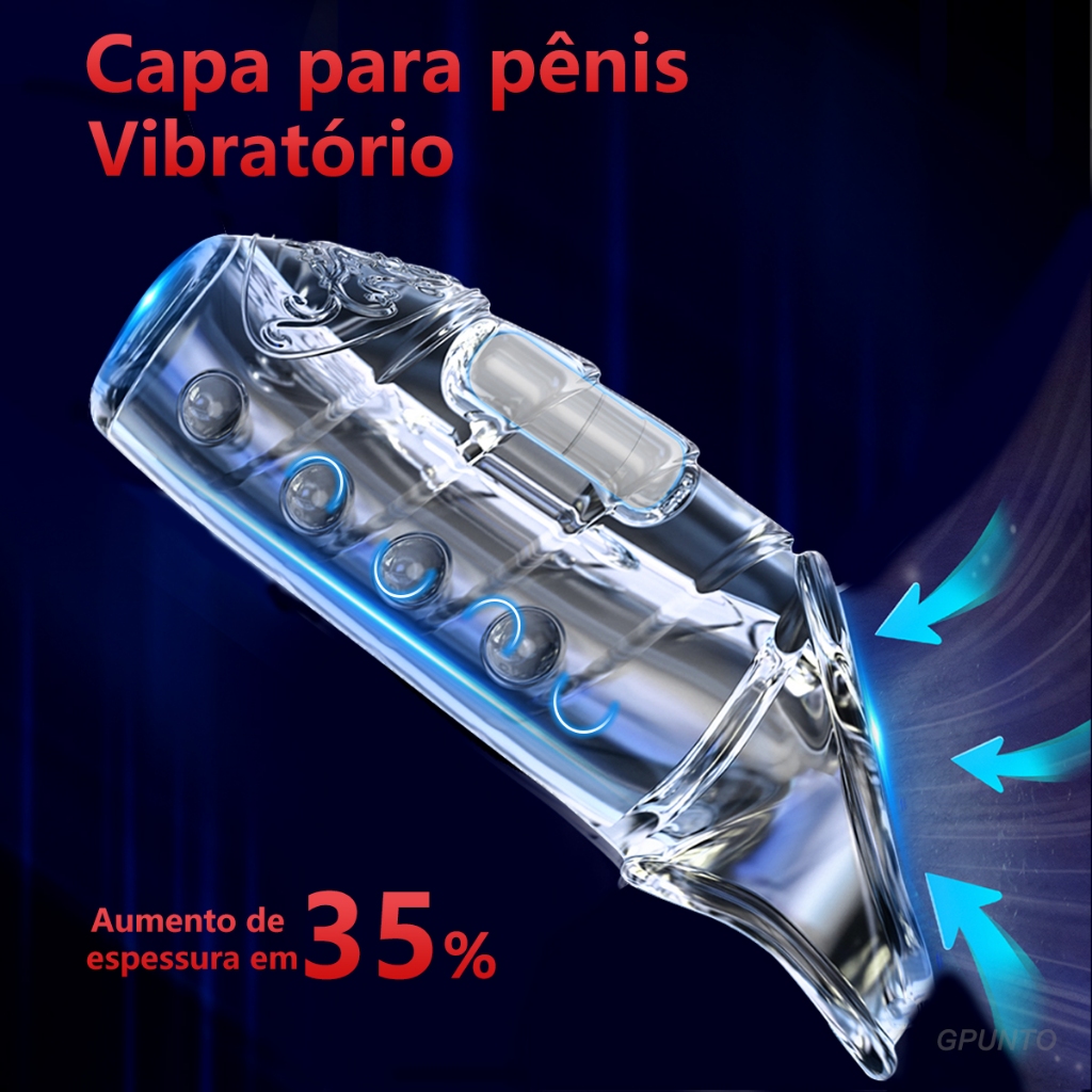 Capa Peniana de Silicone Reutilizável Anel de Aumento Masculino,Aumento de Espessura, Comprimento e Retardo da Ejacula em Oferta na Shopee