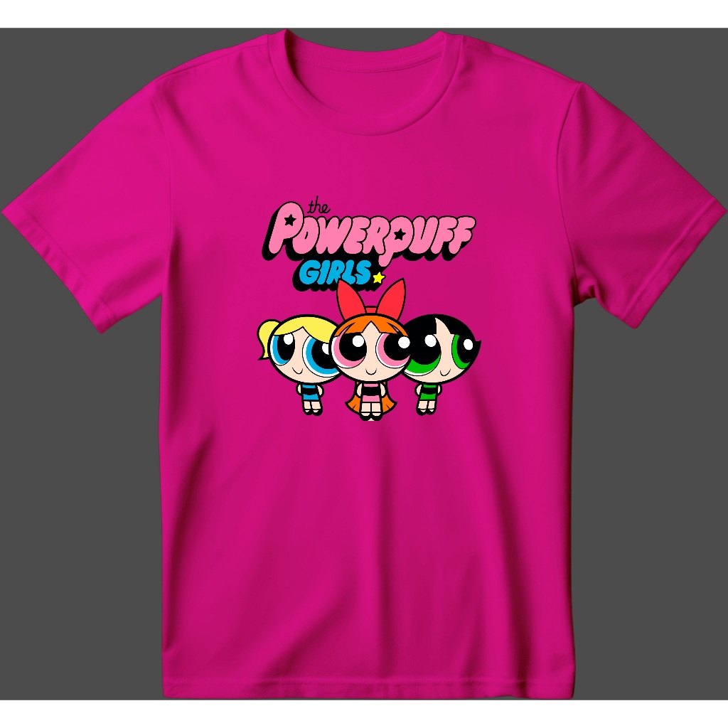 Camisa Personalizada  Adulto e Infantil Estampada 100% Algodão Meninas Super Poderosa Envio Imediato.