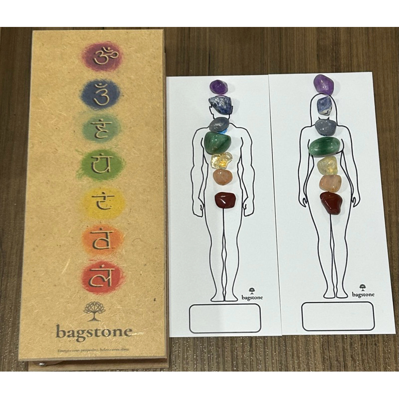 Kit Duplo com 7 cristais dos chakras para Reiki à Distância – Conexão e Cura Energética