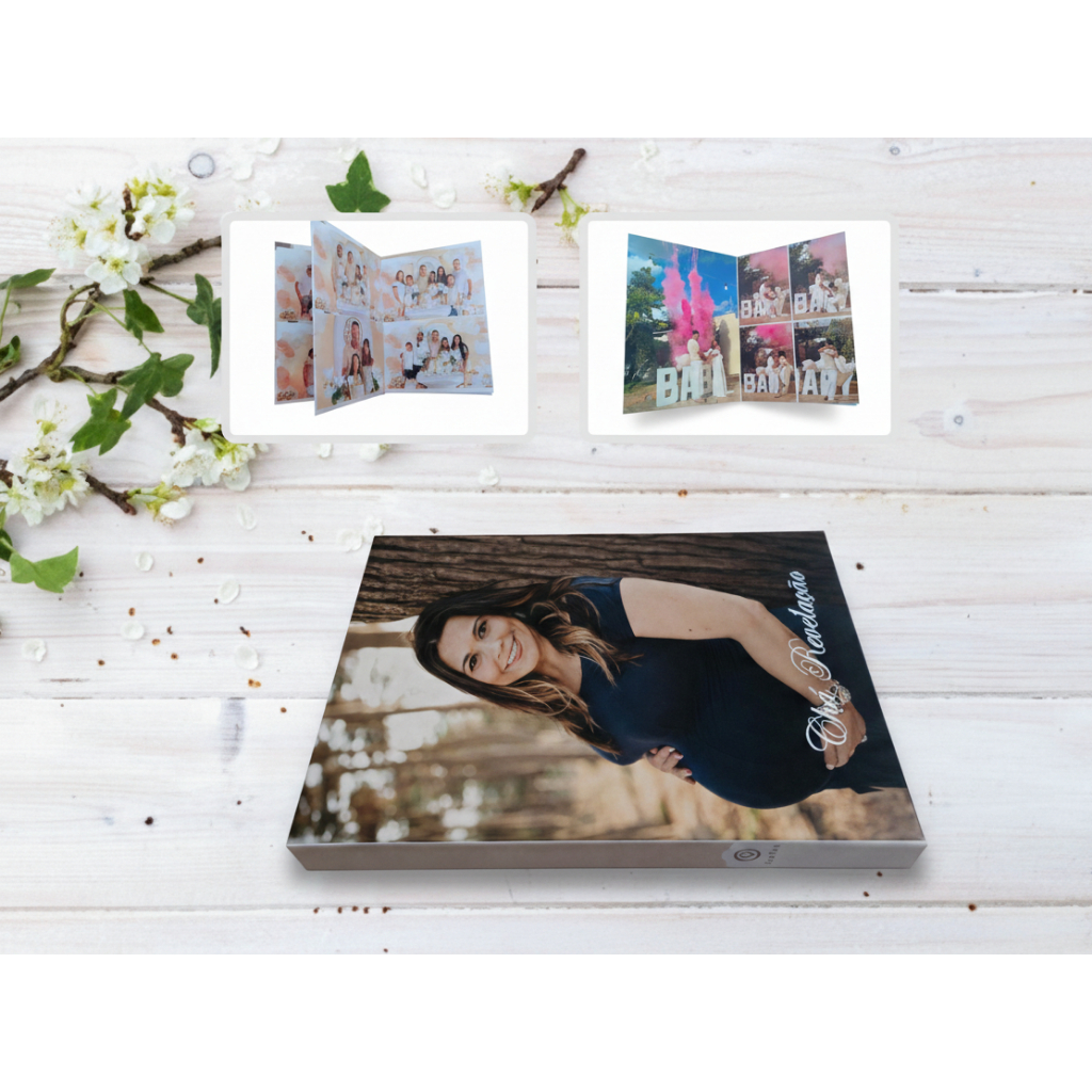 FotoLivro 14x19, Pag laminadas, Capa dura, 40 Pag, Temas album: chá de bebê, festa de 15 anos, newborn, casamento