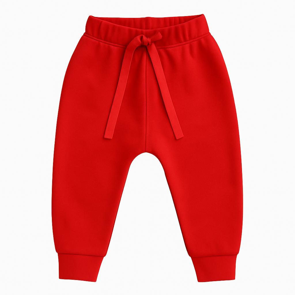 Calça de Moletom infantil para bebê menina ou menino modelo de inverno liso , Betty & Loren