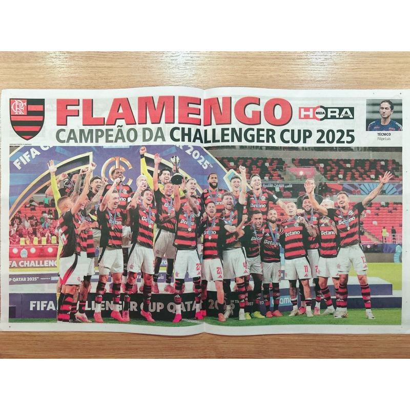 Pôster do Flamengo Campeão da Challenger Cup 2025 !
