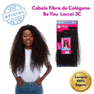 Cabelo Cacheado 3C Fibra de Colágeno 320g 10 Telas Lacrei Be You em Oferta na Shopee