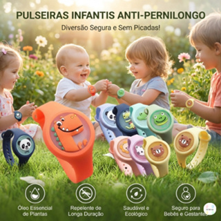 Pulseira Repelente Infantil Natural – Antimosquito Seguro para Bebês e Crianças em Oferta na Shopee