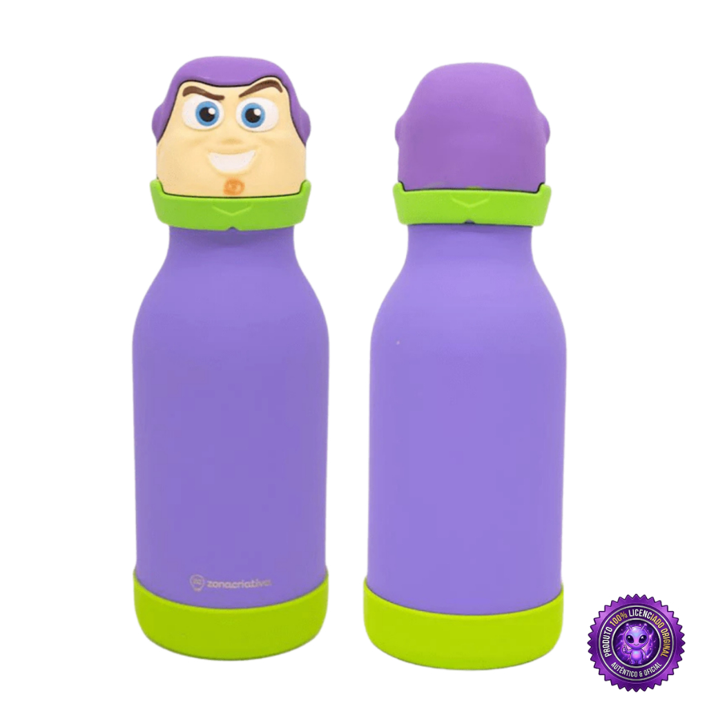 Garrafa Térmica Toy Story Buzz Lightyear 500ml Funny Cabeça Buzz Pixar Oficial Zona Criativa
