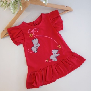 Vestido Bebê Menina estampado Ursinho Roupa Infantil 3 a 6 Meses em Oferta na Shopee