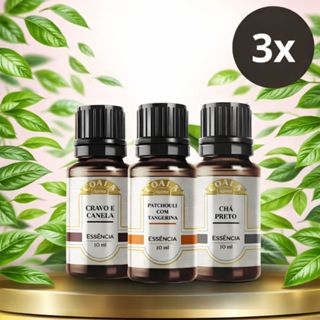 Kit 3 Coala Essência 10ml - Essência para Aromatizador - Vários Aromas em Oferta na Shopee