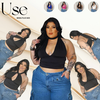 Cropped Feminino Multiformas Plus Size em Suplex Regata Blusinha de Amarrar Roupas Femininas Regata em Oferta na Shopee