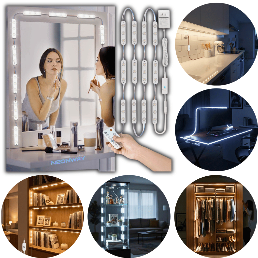 Luz Camarim Para Espelho Led Maquiagem Penteadeira Usb Luxo em Oferta na Shopee