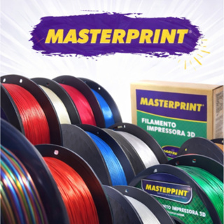 Filamento 3D MasterPrint Premium 1Kg 1,75mm Alta Qualidade Impressora 3D Várias Cores Rolo em Oferta na Shopee