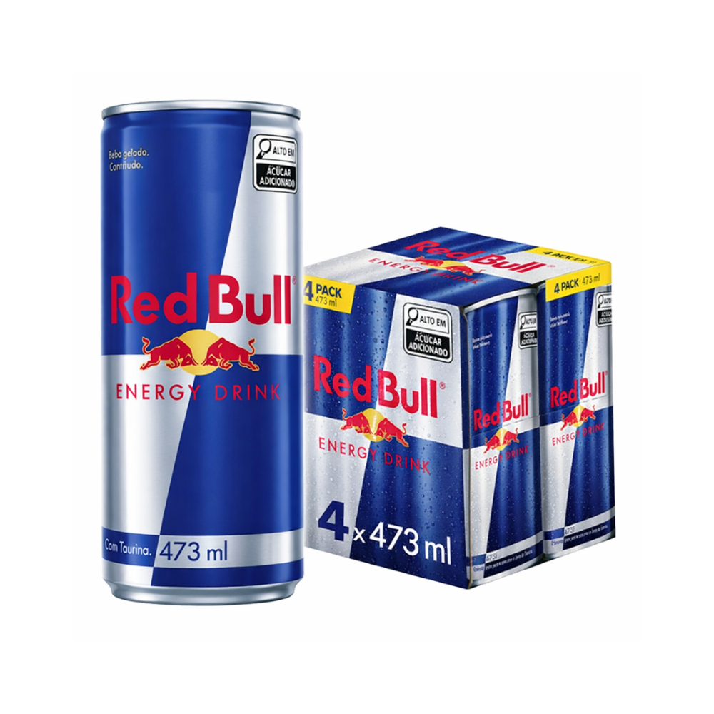 Energético Red Bull Lata 473ml - 4 Unid.