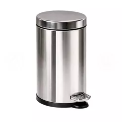 Lixeira Com Pedal Brinox Decorline 12 Litros Aço Inox