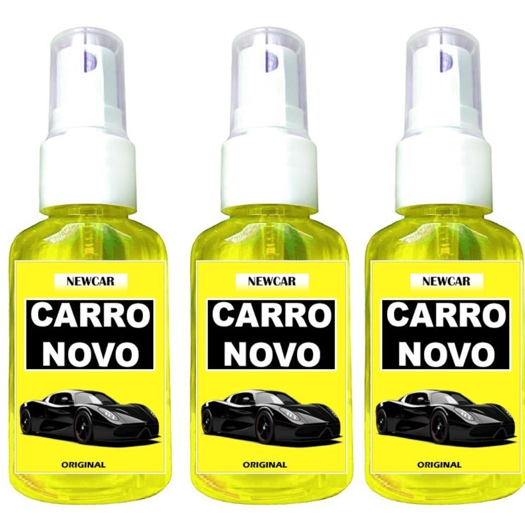 Kit 3 Cheirinho CARRO NOVO Spray Automotivo para Carro Aromatizante de Qualidade Concentrado NEWCAR