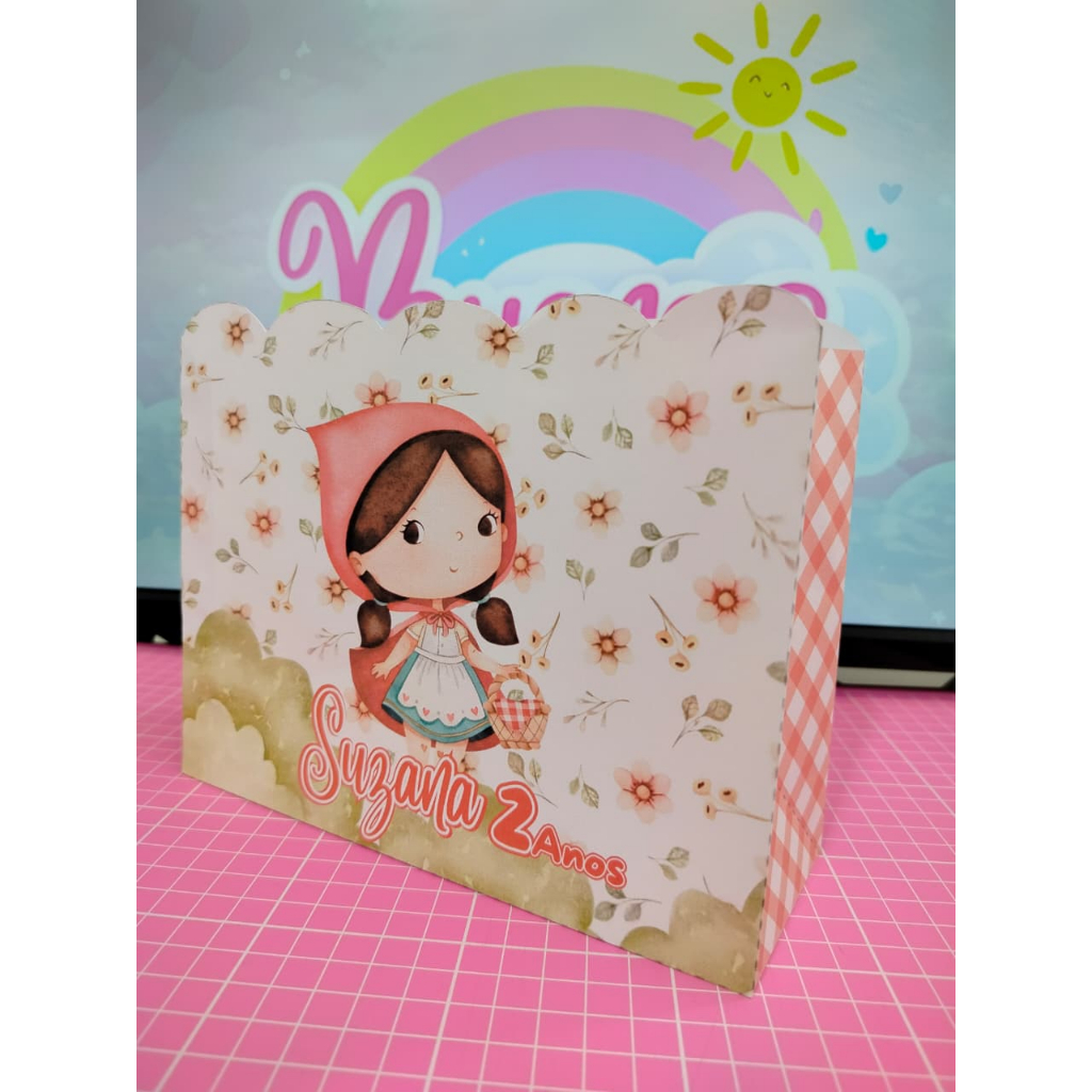 Sacolinha CHAPEUZINHO VERMELHO Personalizado Sacolinha Lembrancinha Aniversário PEGUE E MONTE