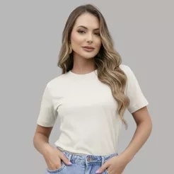 Camiseta Feminina Algodão 30.1 Premium Moda Gringa Blusinha Street Fashion Slim Fit Casual