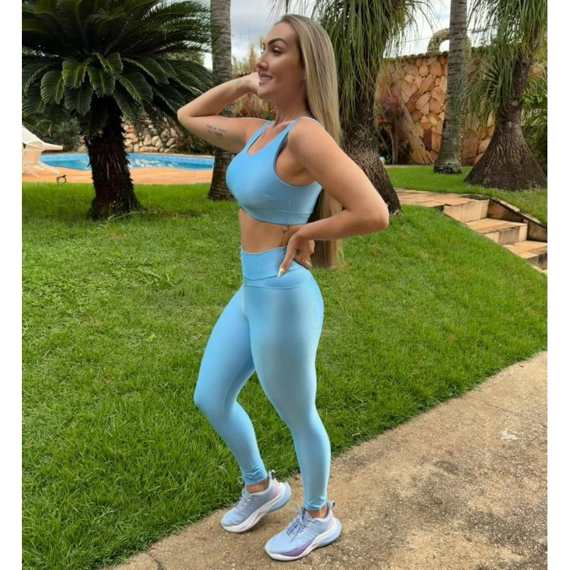 Conjunto Feminino Tecido Premium Malha Academia Microcanelado Aveludado — imagem 1