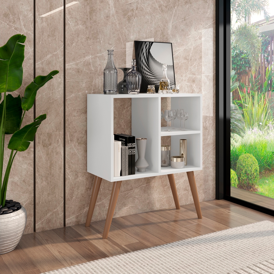 Buffet Cantinho do Café Aparador Vênus Moderno com Prateleira e Nicho Funcional