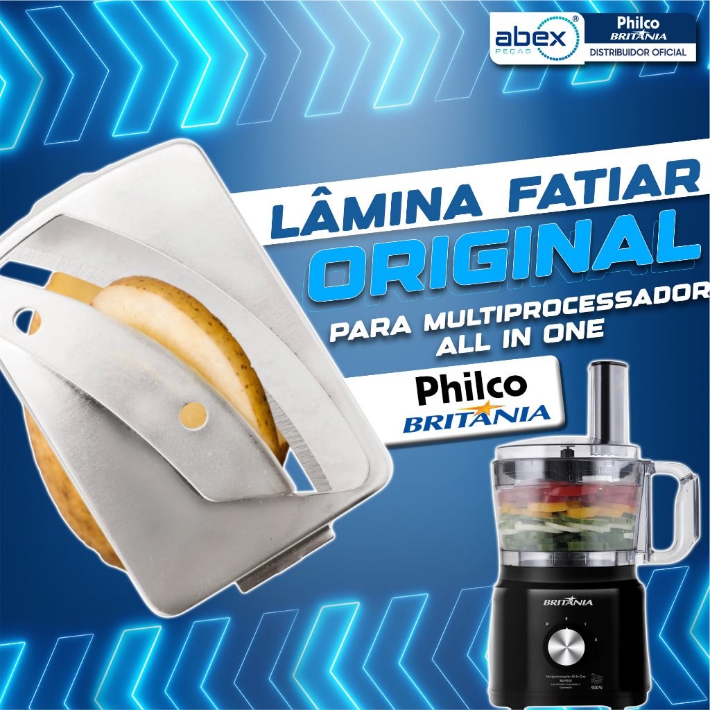 Lamina Para Multiprocessador Philco All In One BR PR Maxxi Acessório Para Fatiar 003787 Original