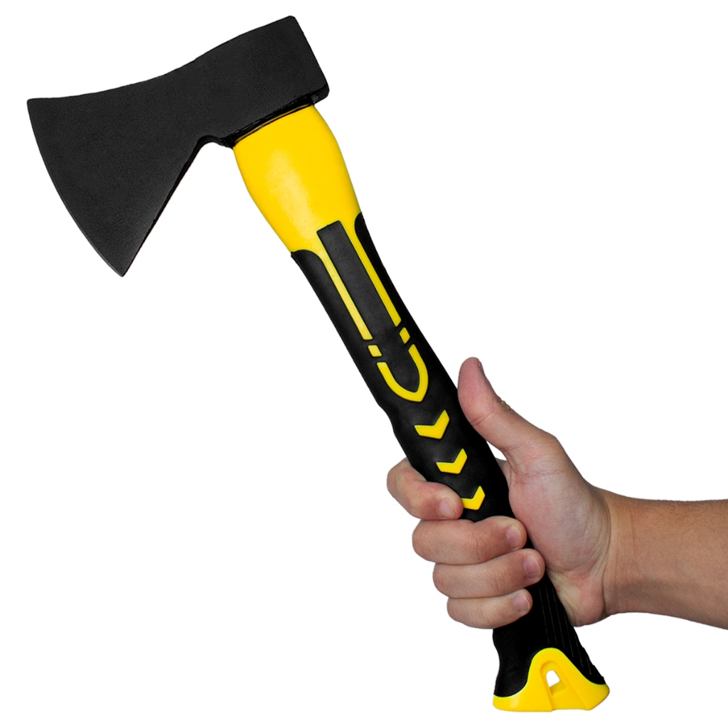 Machado Machadinha Corta Arvore Tronco Lenha Galho Jardim Jardinagem 600g Cabo De Fibra Profissional