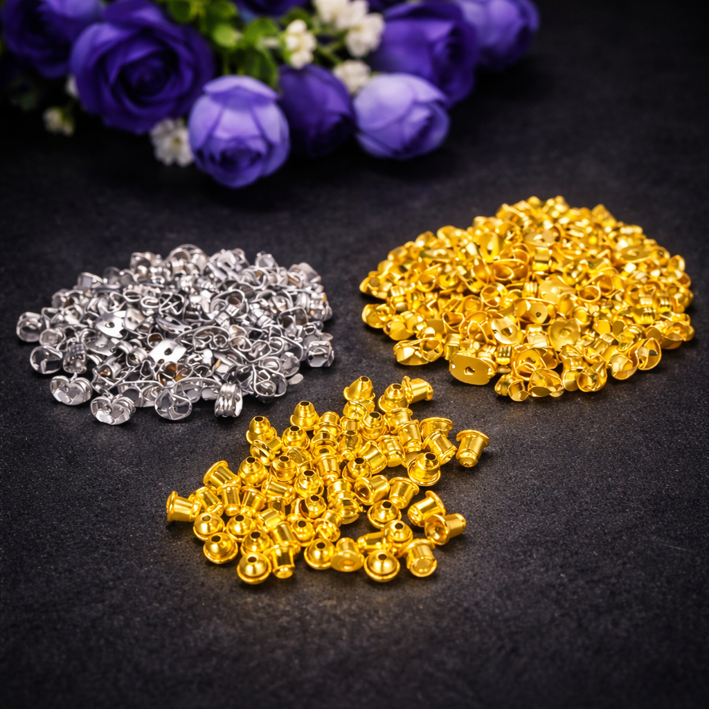 Pacote Com até 50 Pares Tarraxa Borboleta - Dourada - Prata em Oferta na Shopee