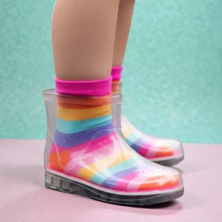 Galocha Infantil Unissex Várias Cores E Transparente Cano Curto Impermeável 19 ao 30 Promoção em Oferta na Shopee