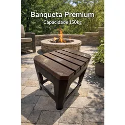 Banqueta Plástico Premium | Design Moderno Capacidade 150kg