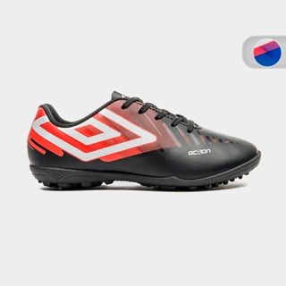 Chuteira Menino Society Grama Sintetica Action Jr Umbro U07FB00286 em Oferta na Shopee