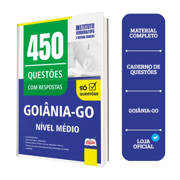 Caderno de Questões Câmara de Goiânia - GO - Nível Médio - 450 Questões Gabaritadas