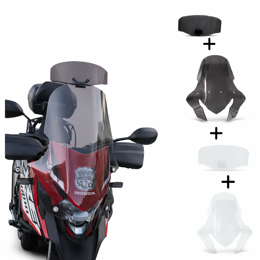Bolha Parabrisa Xre 300 + Defletor Honda A Partir De 2019 4 mm - Fume ou Cristal