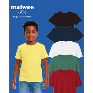 Camiseta Infantil Menino Decote Redondo Malwee Kids 1000086765 em Oferta na Shopee