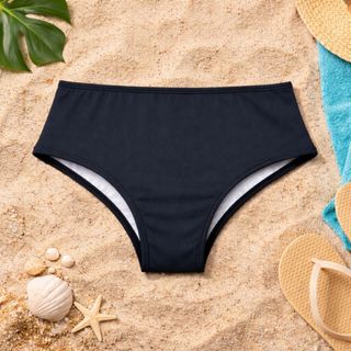 Calcinha Biquíni Hot Pants Preta Forrada