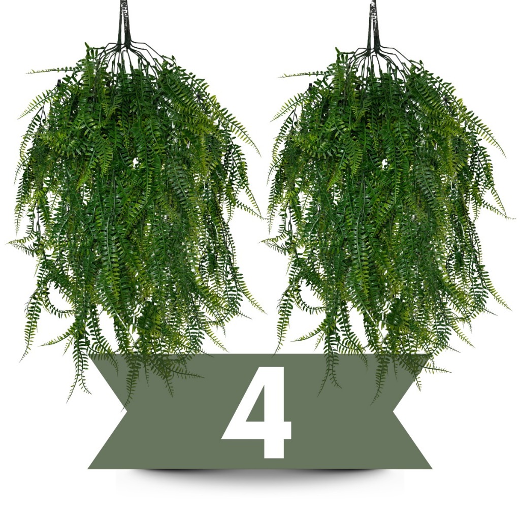 Planta Artificial Jardim Vertical Samambaia Decorativa