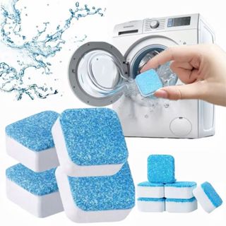 Kit pastilhas limpa maquina de lavar 8,10,12 uni-  Remove mau cheiro e higieniza o tambor em Oferta na Shopee
