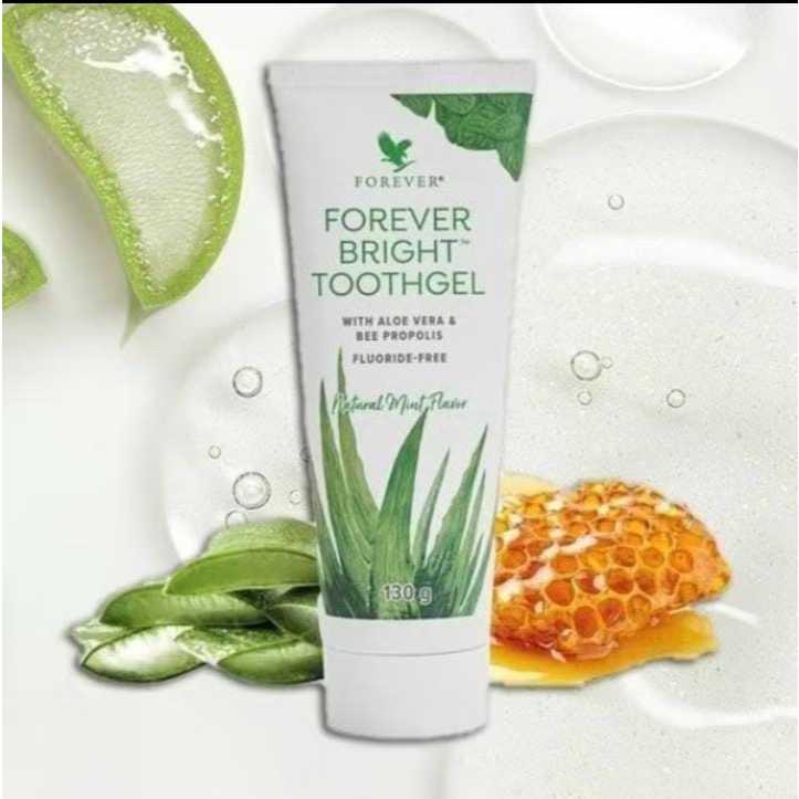 Forever Bright Toothgel - Gel Dental com Aloe Vera e Própolis, Natural Sem Flúor, 130g