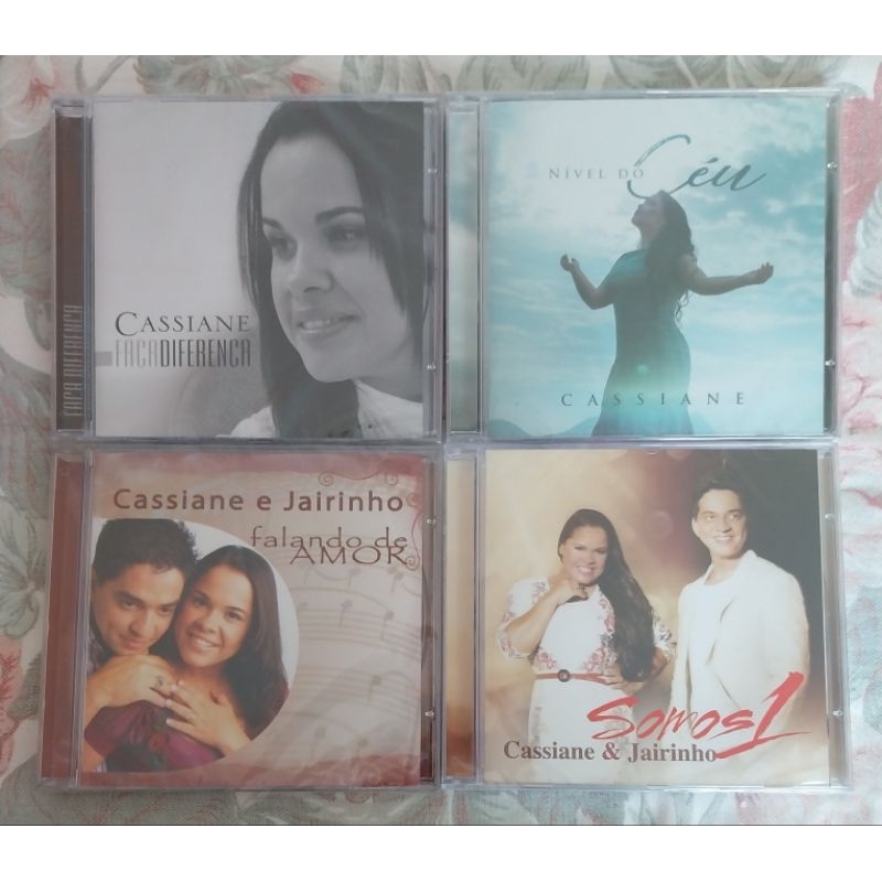 KIT COM 4 CDS CASSIANE CASSIANE E JAIRONHO- LACRADOS