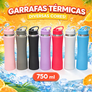 Garrafa Térmica Escolar E Academia 750ml Resistente Bico Fácil em Oferta na Shopee
