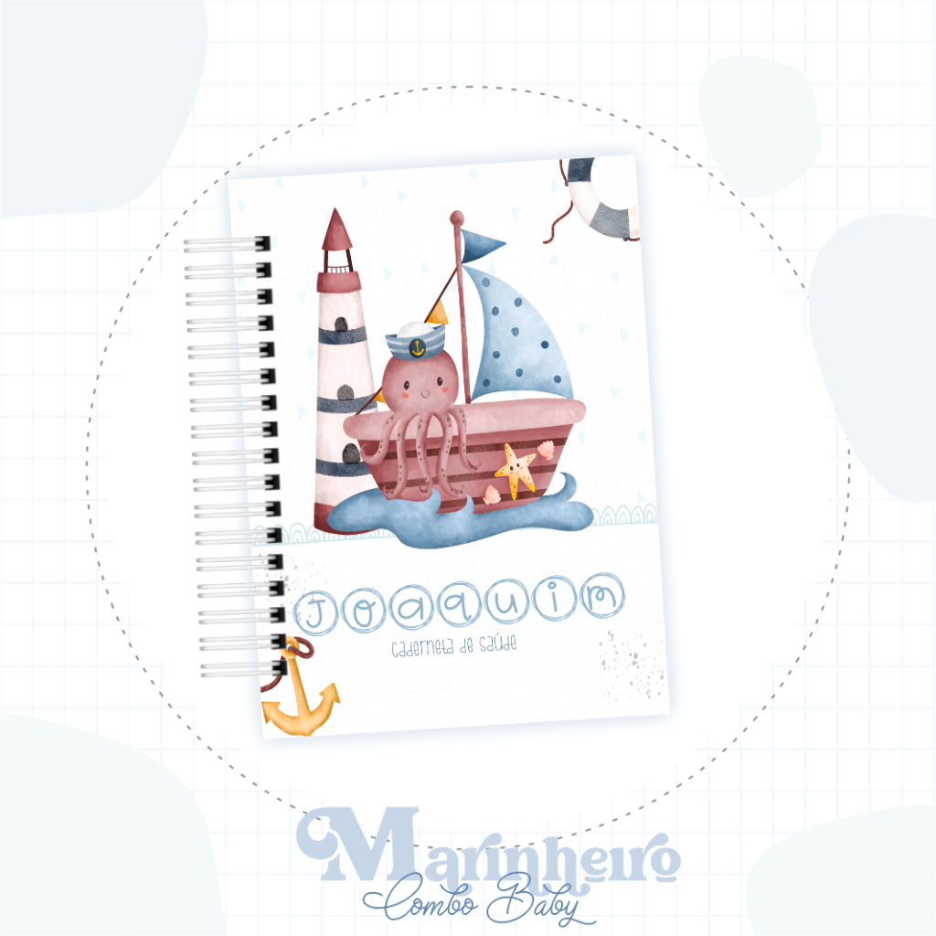 CADERNETA DE VACINA / VACINAÇÃO PERSONALIZADA E ATUALIZADA A5 - MENINO E MENINA