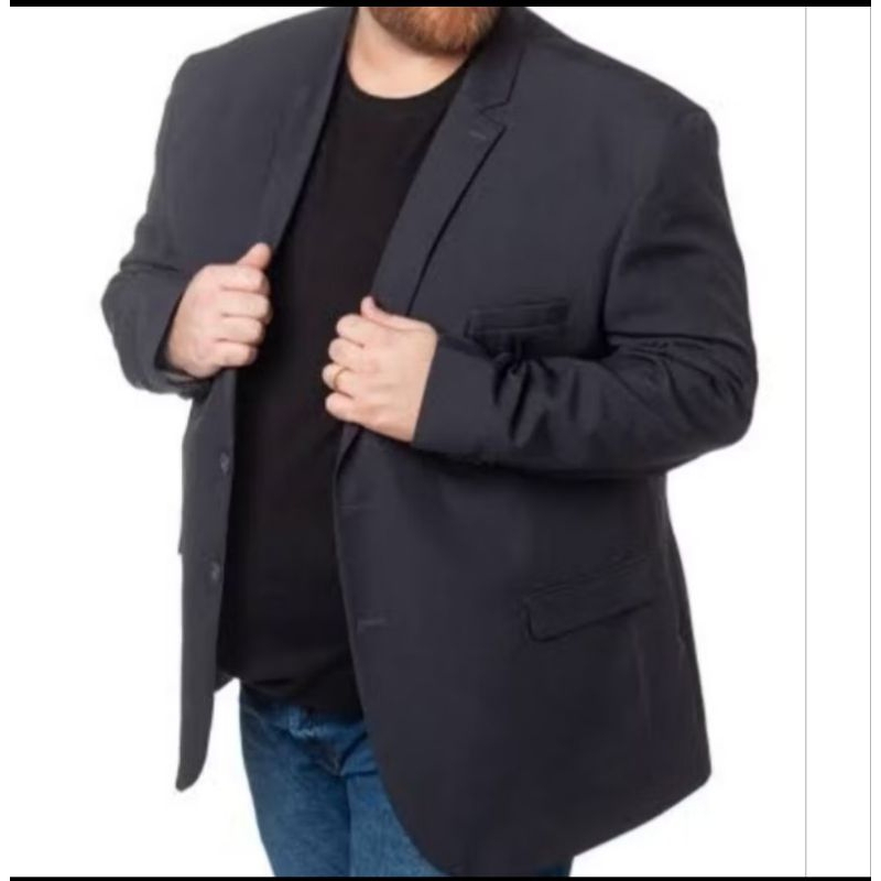 Blazer Social Masculino Plus Size Especial Liso