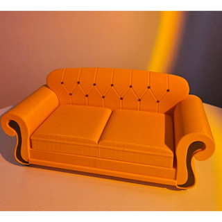 Mini Sofá Decorativo Porta ObjetosFriends Série Amigos Central Perk em 3d Personalizado