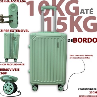 Mala De Viagem De Bordo Duplo Ziper N17 N18 N19 N20 N21 Roda Dupla em Oferta na Shopee