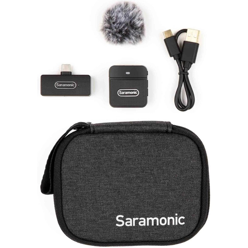 Saramonic Blink 100 B5 – Sistema de Microfone Sem Fio Portátil de Lapela com USB-C