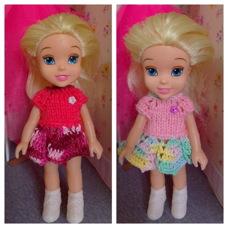 Roupa para mini animators (2 vestidos)