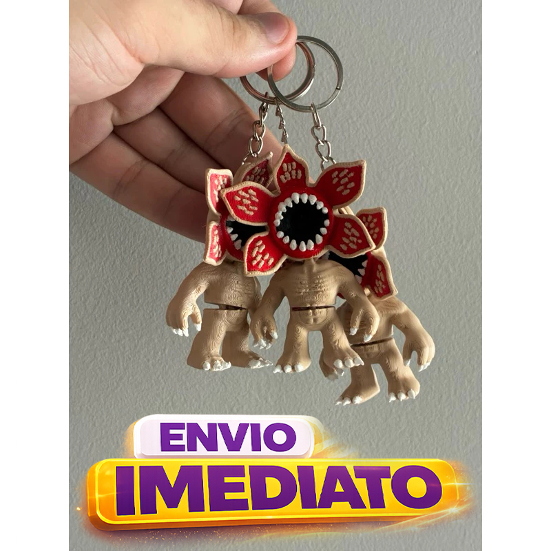 (TOP) Chaveiro Stranger Things | Demogorgon | Flexível