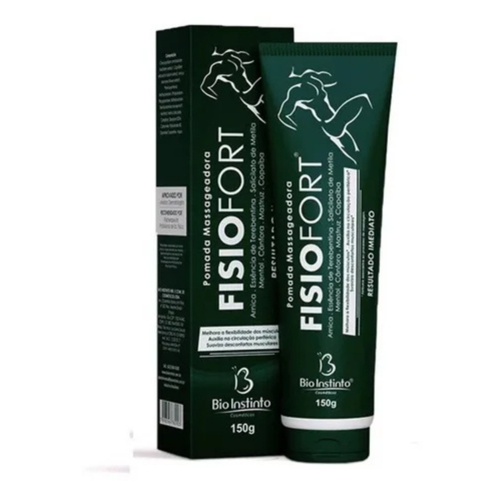 Pomada Massageadora Fisiofort 150G - Bio Instinto em Oferta na Shopee