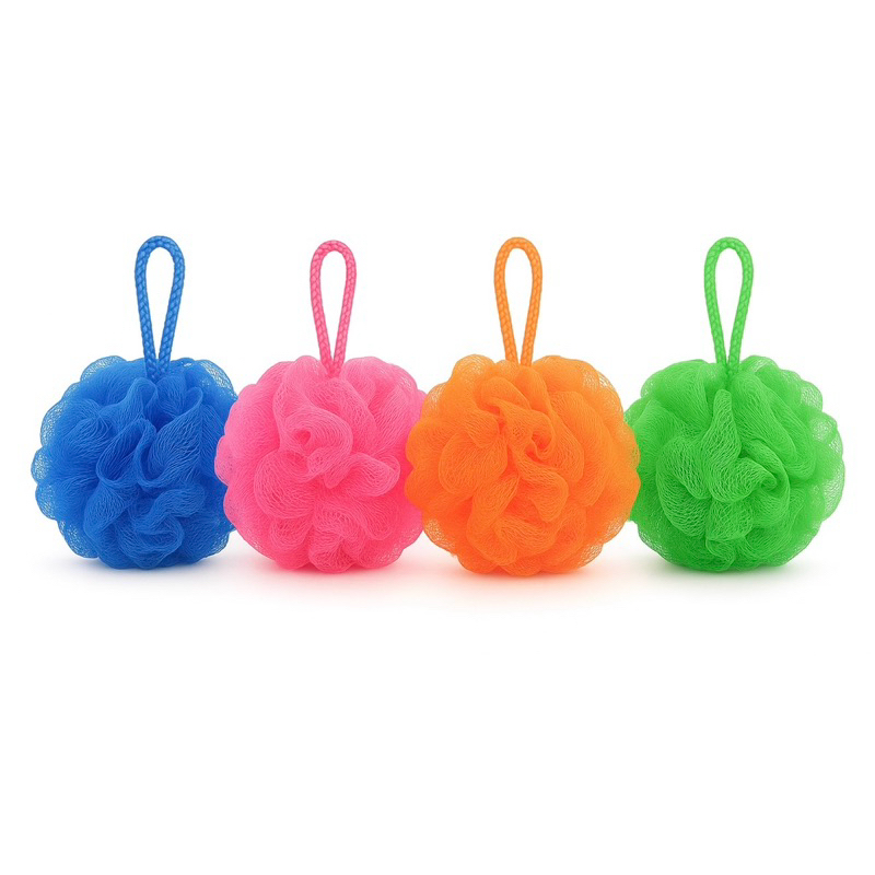 Esponja de Nylon Macia Fofinha em Flor Colorida para Banho Alta Espuma Delicada Corpo Limpeza Suave para uso diários em Oferta na Shopee