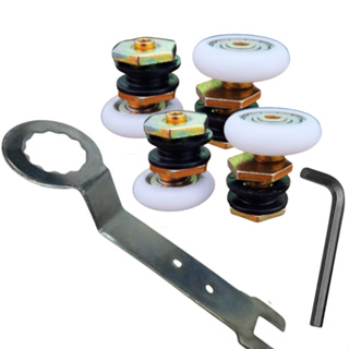 Kit 4 Roldanas Para Box de Vidro de 8 mm + 2 Chaves (1 Allen + 1 Regulagem) em Oferta na Shopee