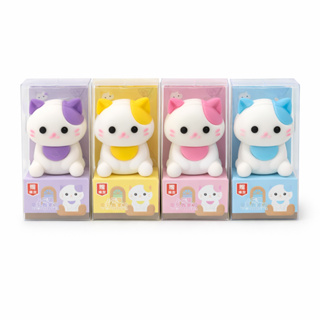 Apontador com Borracha Gatinho Kawaii – Material Escolar Fofo em Oferta na Shopee