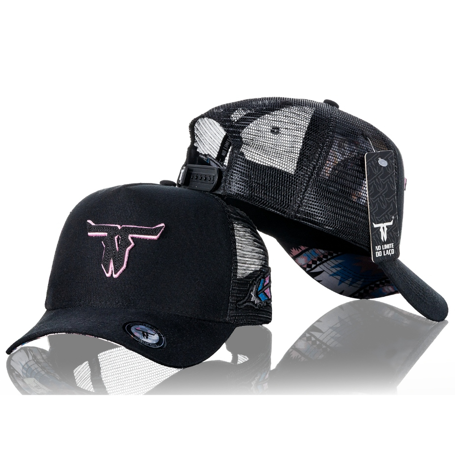Boné Country Feminino Trucker Americano Tela ORIGINAL No Limite Do Laço Look em Oferta na Shopee